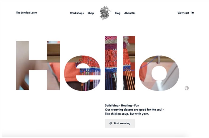 Minimalist website design examples 3